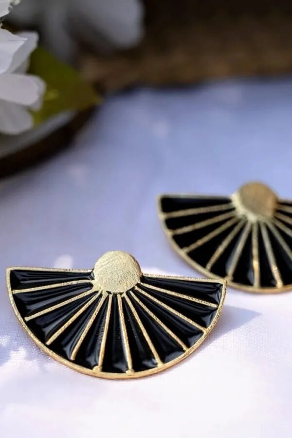 Black Deco Earrings