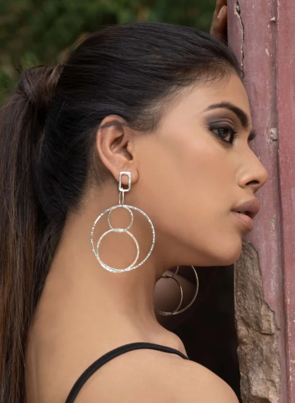 Bouclé Earrings (Silver)