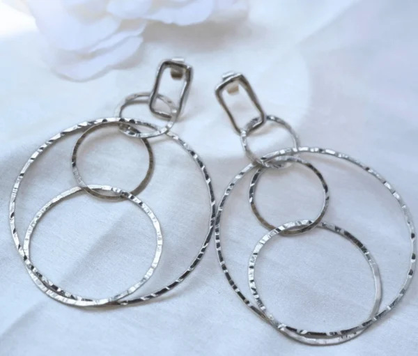 Bouclé Earrings (Silver) - Image 2